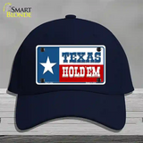 Texas Hold Em Novelty License Plate Hat Cotton / Navy