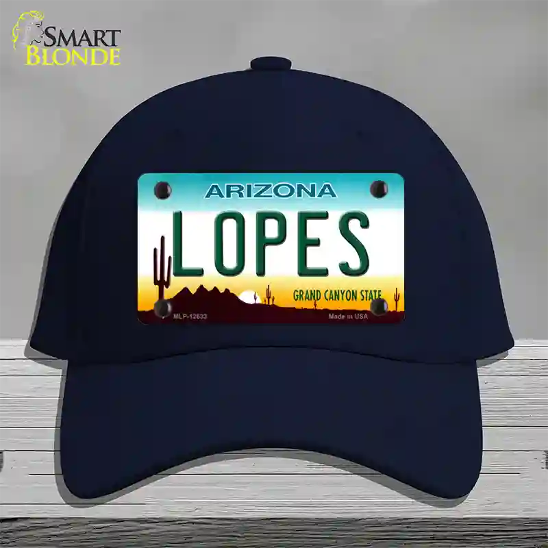 Lopes Novelty License Plate Hat Cotton / Navy