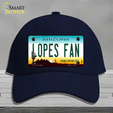 Lopes Fan Novelty License Plate Hat Cotton / Navy