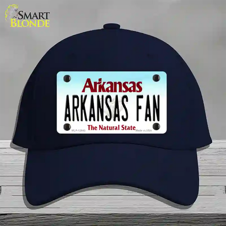 Arkansas Fan Novelty License Plate Hat Cotton / Navy