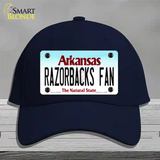 Razorbacks Fan Novelty License Plate Hat Cotton / Navy