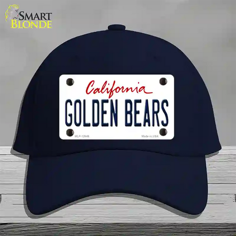 Golden Bears Novelty License Plate Hat Cotton / Navy