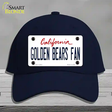 Golden Bears Fan Novelty License Plate Hat Cotton / Navy