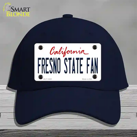 Fresno State Fan Novelty License Plate Hat Cotton / Navy