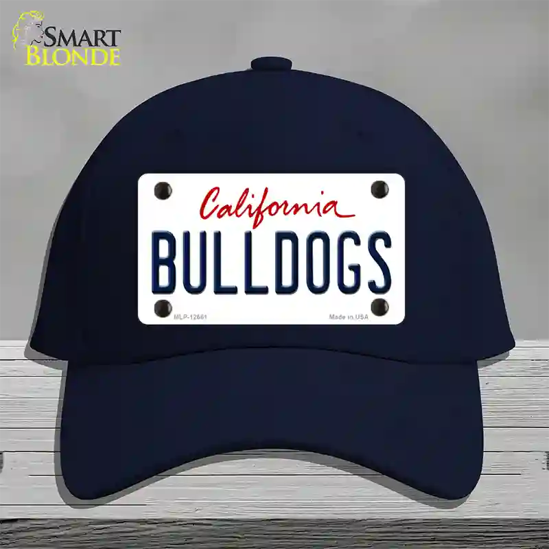 Bulldogs Novelty License Plate Hat Cotton / Navy