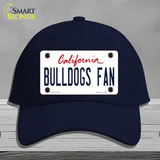 Bulldogs Fan Novelty License Plate Hat Cotton / Navy