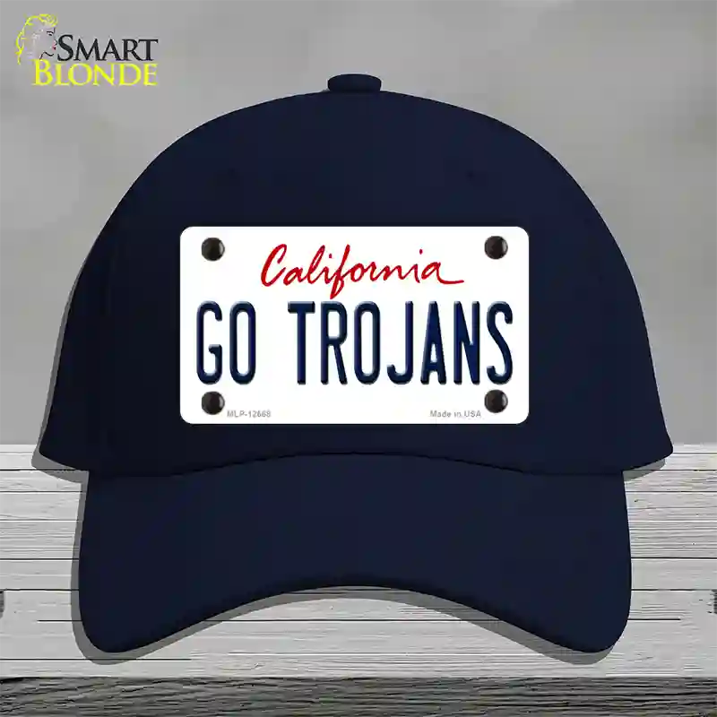 Go Trojans Novelty License Plate Hat Cotton / Navy