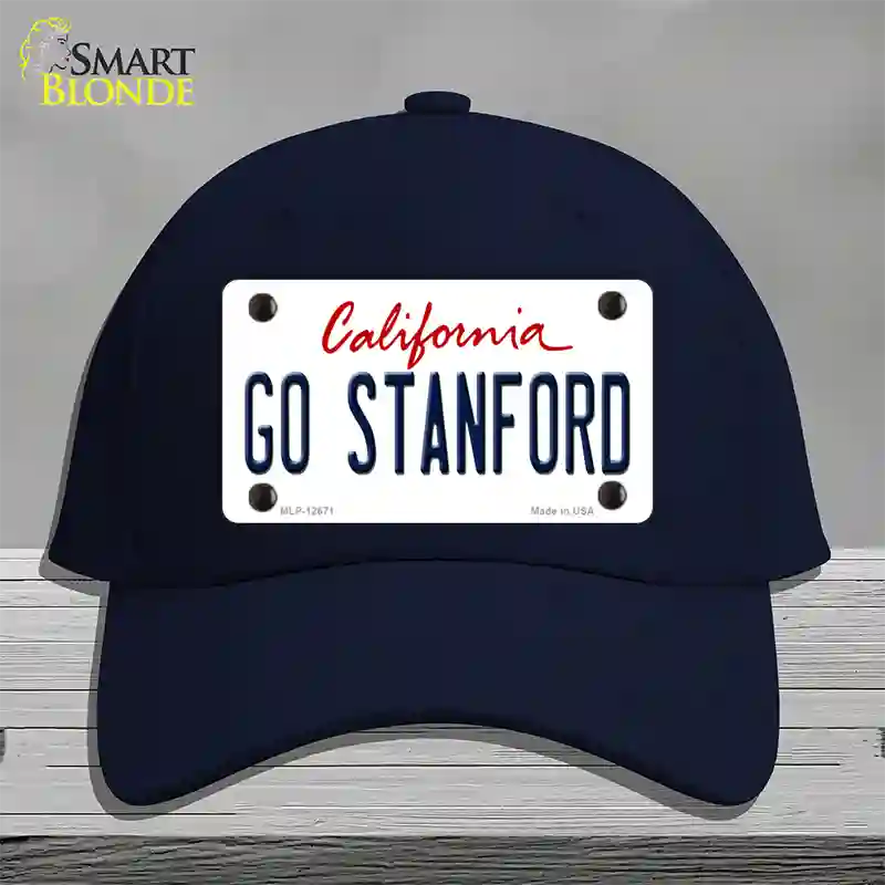 Go Stanford Novelty License Plate Hat Cotton / Navy