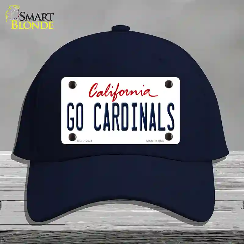 Go Cardinals Novelty License Plate Hat Cotton / Navy