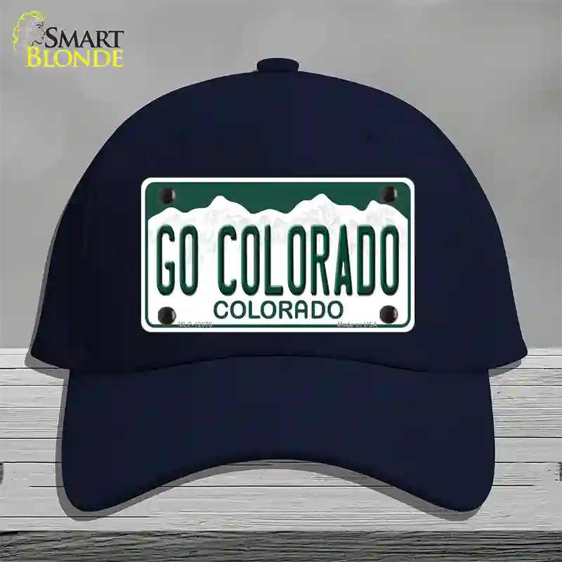 Go Colorado Novelty License Plate Hat Cotton / Navy