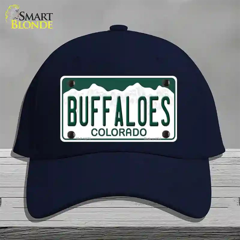 Buffaloes Novelty License Plate Hat Cotton / Navy