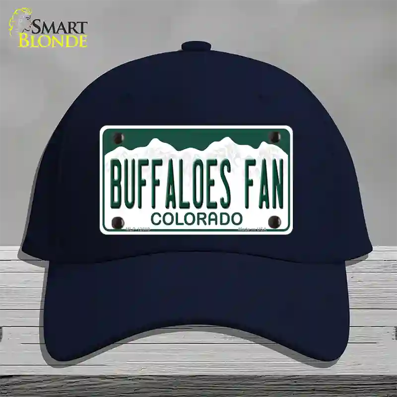 Buffaloes Fan Novelty License Plate Hat Cotton / Navy