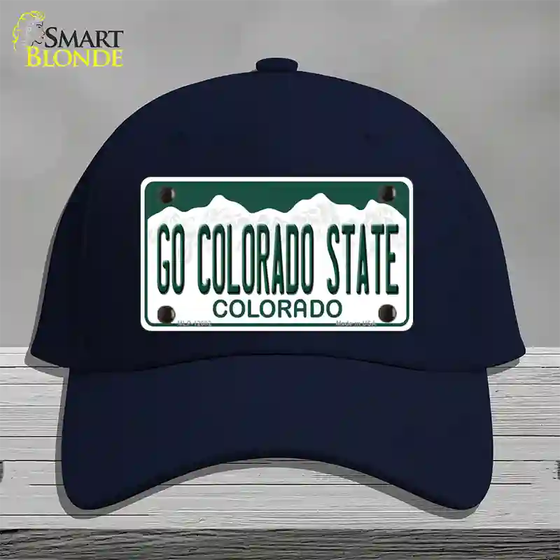 Go Colorado State Novelty License Plate Hat Cotton / Navy