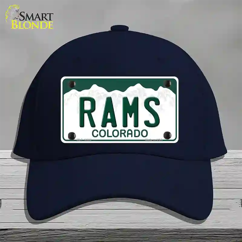 Rams Novelty License Plate Hat Cotton / Navy