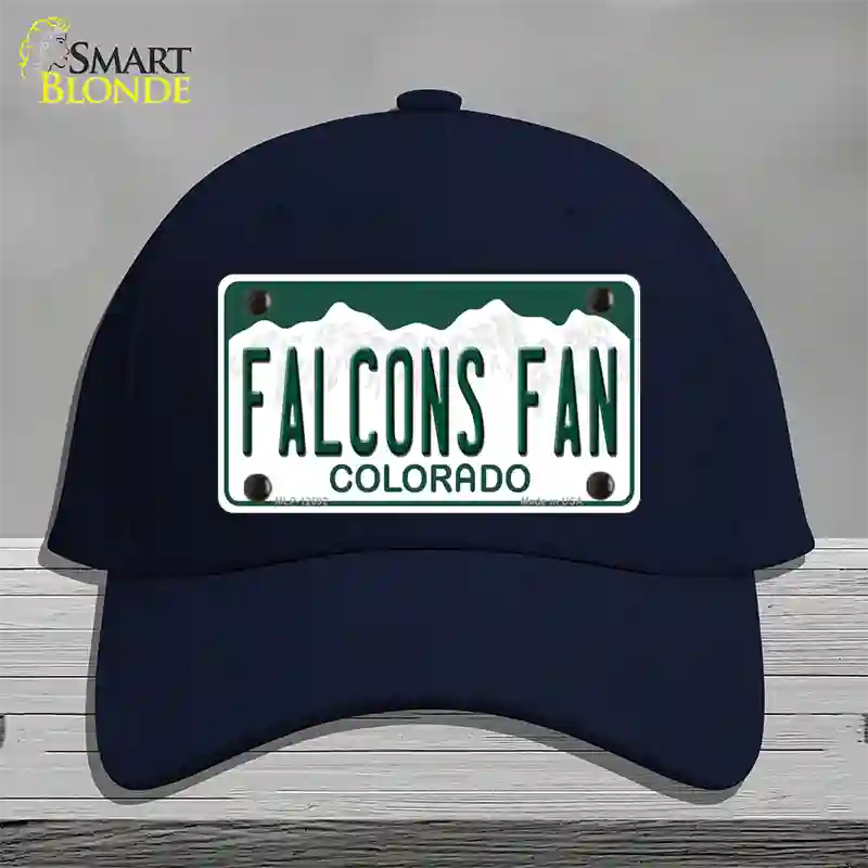 Falcons Fan Novelty License Plate Hat Cotton / Navy