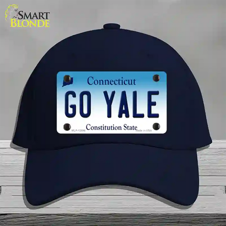 Go Yale Novelty License Plate Hat Cotton / Navy