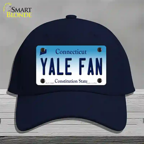 Yale Fan Novelty License Plate Hat Cotton / Navy