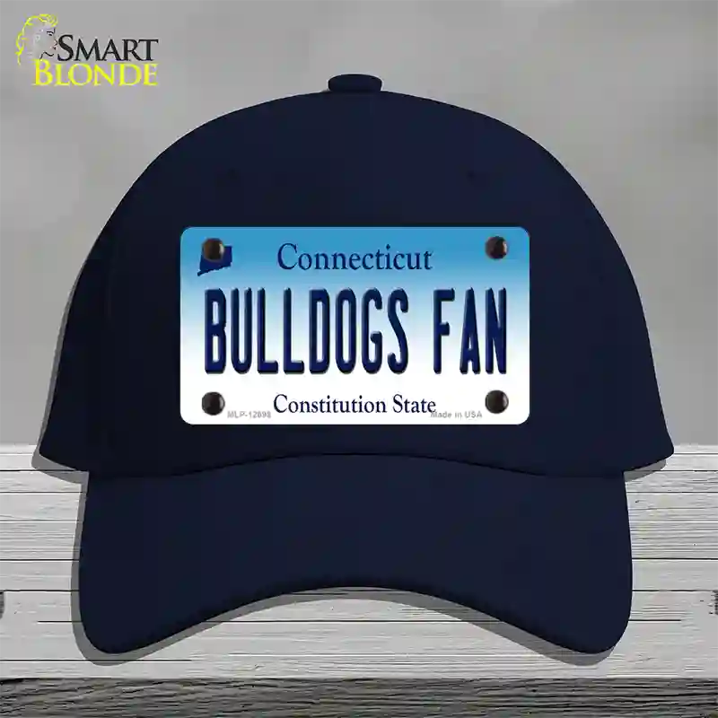 Bulldogs Fan Connecticut Novelty License Plate Hat Cotton / Navy