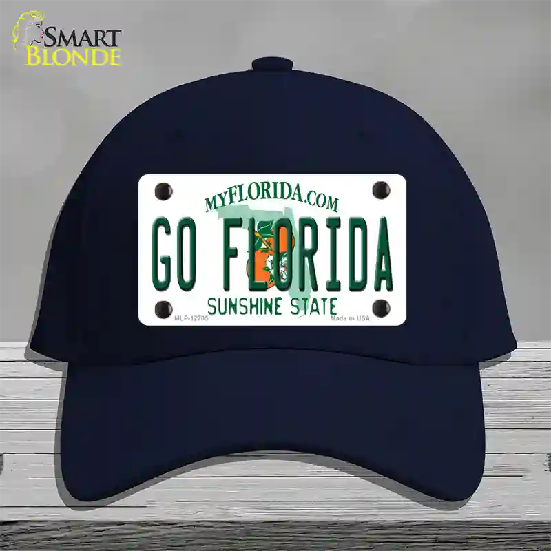 Go Florida Novelty License Plate Hat Cotton / Navy