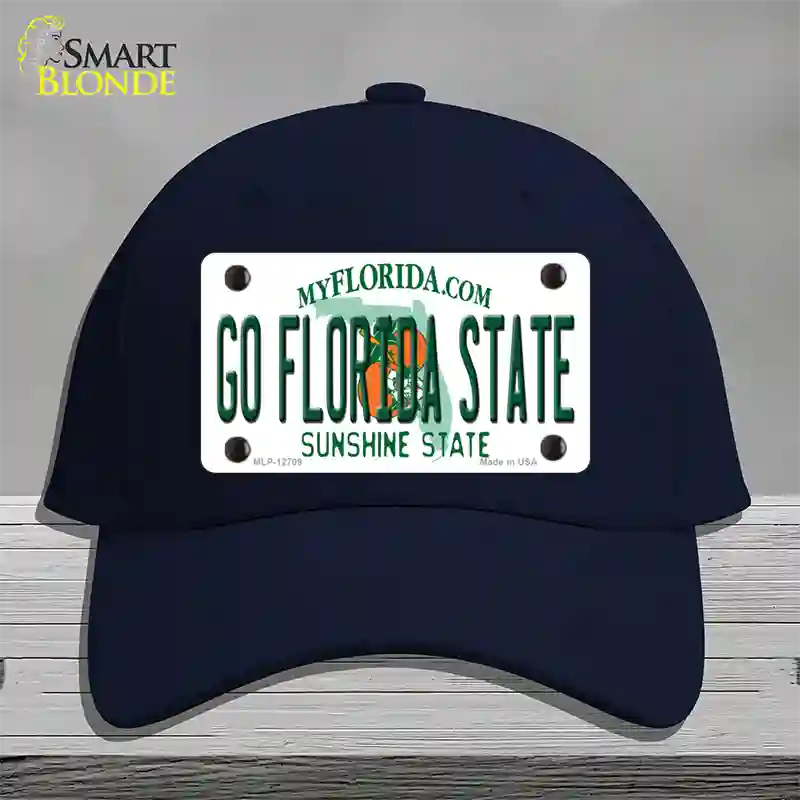 Go Florida State Novelty License Plate Hat Cotton / Navy