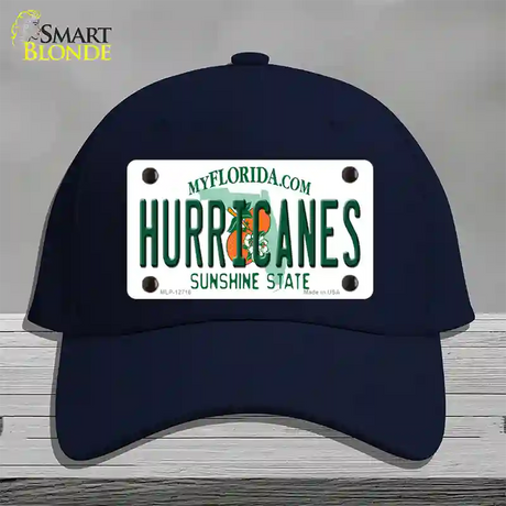 Hurricanes Novelty License Plate Hat Cotton / Navy