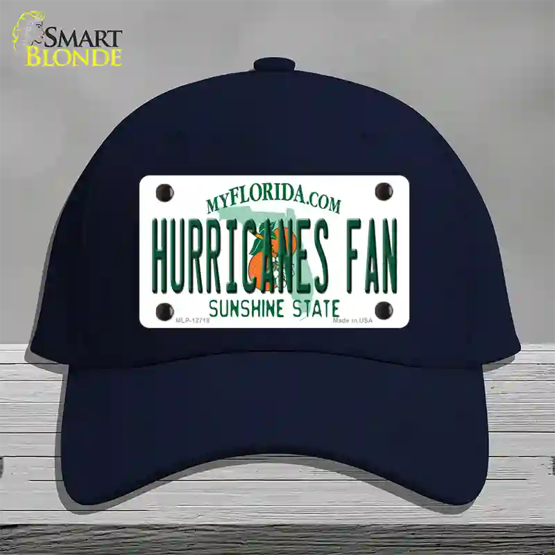 Hurricanes Fan Novelty License Plate Hat Cotton / Navy