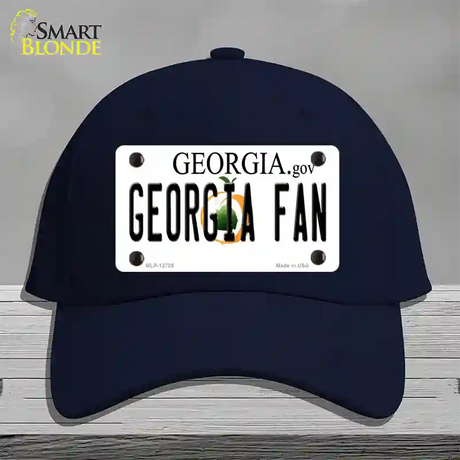 Georgia Fan Novelty License Plate Hat Cotton / Navy