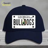 Bulldogs Georgia Peach Novelty License Plate Hat Cotton / Navy