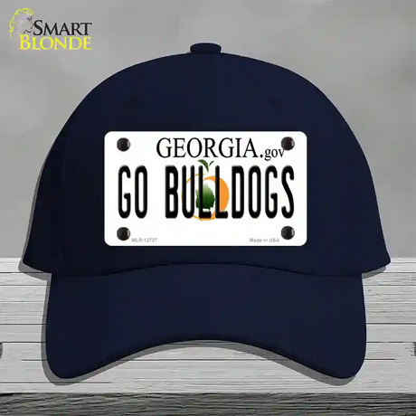 Go Bulldogs Georgia Novelty License Plate Hat Cotton / Navy