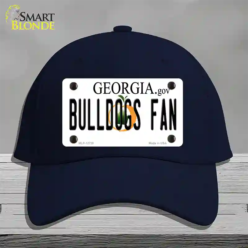 Bulldogs Fan Georgia Novelty License Plate Hat Cotton / Navy