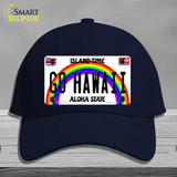 Go Hawaii Novelty License Plate Hat Cotton / Navy