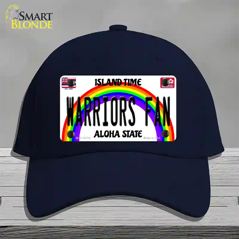 Warriors Fan Novelty License Plate Hat Cotton / Navy