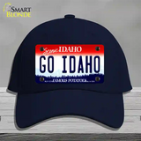 Go Idaho Novelty License Plate Hat Cotton / Navy