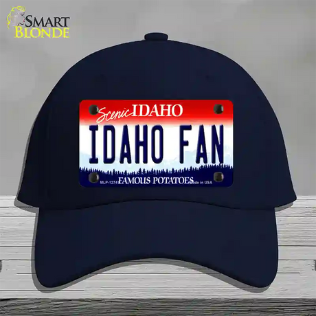 Idaho Fan Novelty License Plate Hat Cotton / Navy