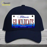 Go Wildcats Illinois Novelty License Plate Hat Cotton / Navy