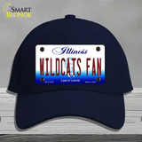 Wildcats Fan Illinois Novelty License Plate Hat Cotton / Navy