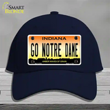 Go Notre Dame Novelty License Plate Hat Tag Cotton / Navy