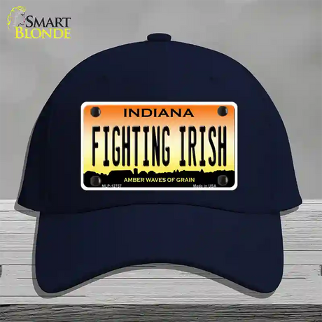 Fighting Irish Novelty License Plate Hat Tag Cotton / Navy