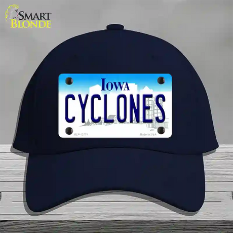 Cyclones Novelty License Plate Hat Tag Cotton / Navy