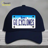 Go Cyclones Novelty License Plate Hat Tag Cotton / Navy