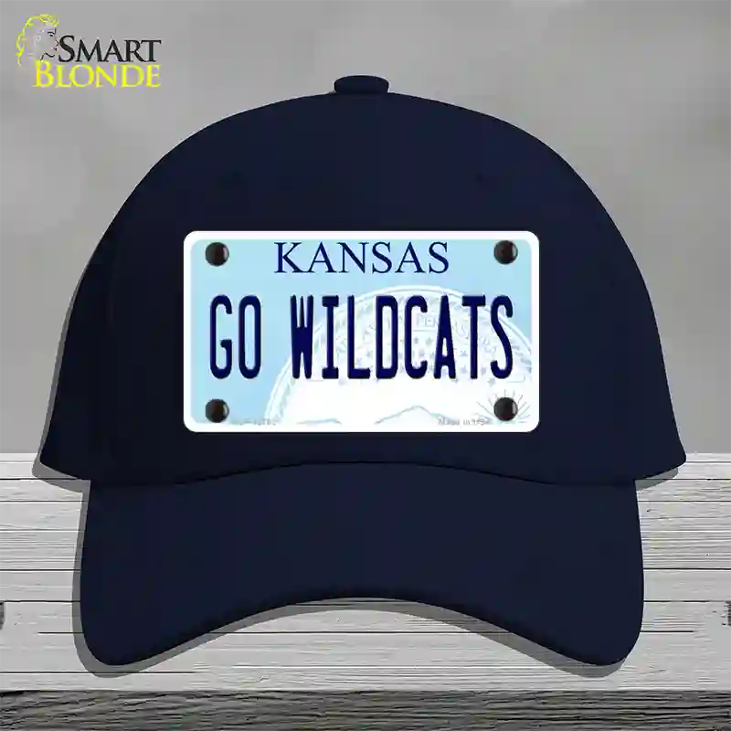 Go Wildcats Kansas Novelty License Plate Hat Tag Cotton / Navy