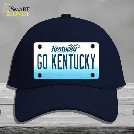 Go Kentucky Novelty License Plate Hat Tag Cotton / Navy