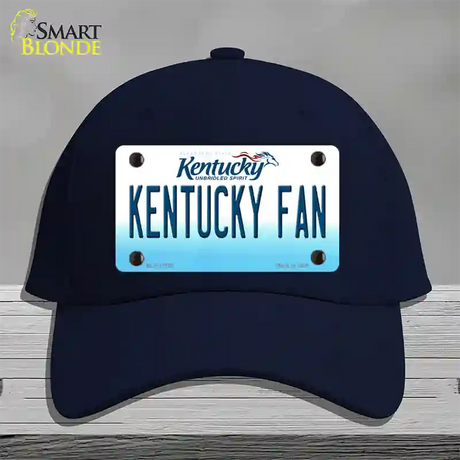 Kentucky Fan Novelty License Plate Hat Tag Cotton / Navy