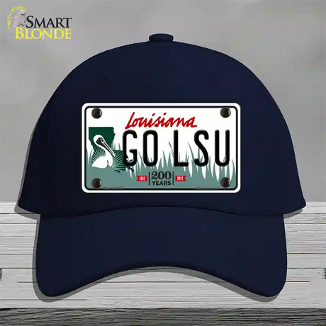 Go LSU Novelty License Plate Hat Tag Cotton / Navy