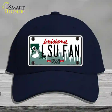 LSU Fan Novelty License Plate Hat Tag Cotton / Navy