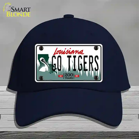 Louisiana Go Tigers Novelty License Plate Hat Tag Cotton / Navy