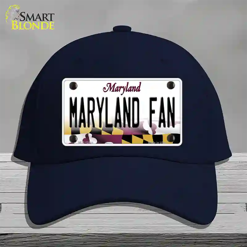 Maryland Fan Novelty License Plate Hat Tag Cotton / Navy