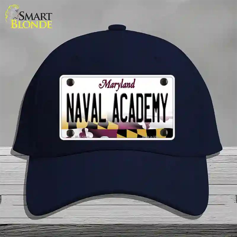 Naval Academy Novelty License Plate Hat Tag Cotton / Navy