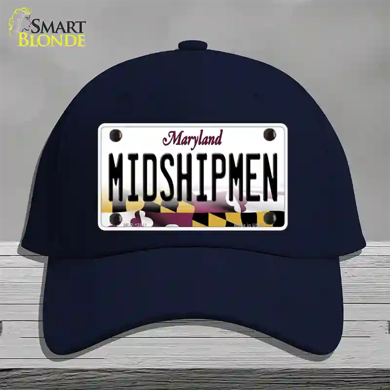 Midshipmen Novelty License Plate Hat Tag Cotton / Navy