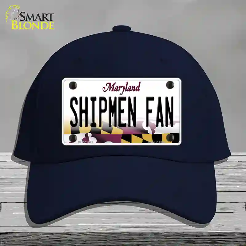 Shipmen Fan Novelty License Plate Hat Tag Cotton / Navy